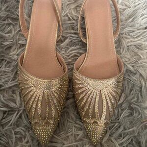 Glitter womans flats